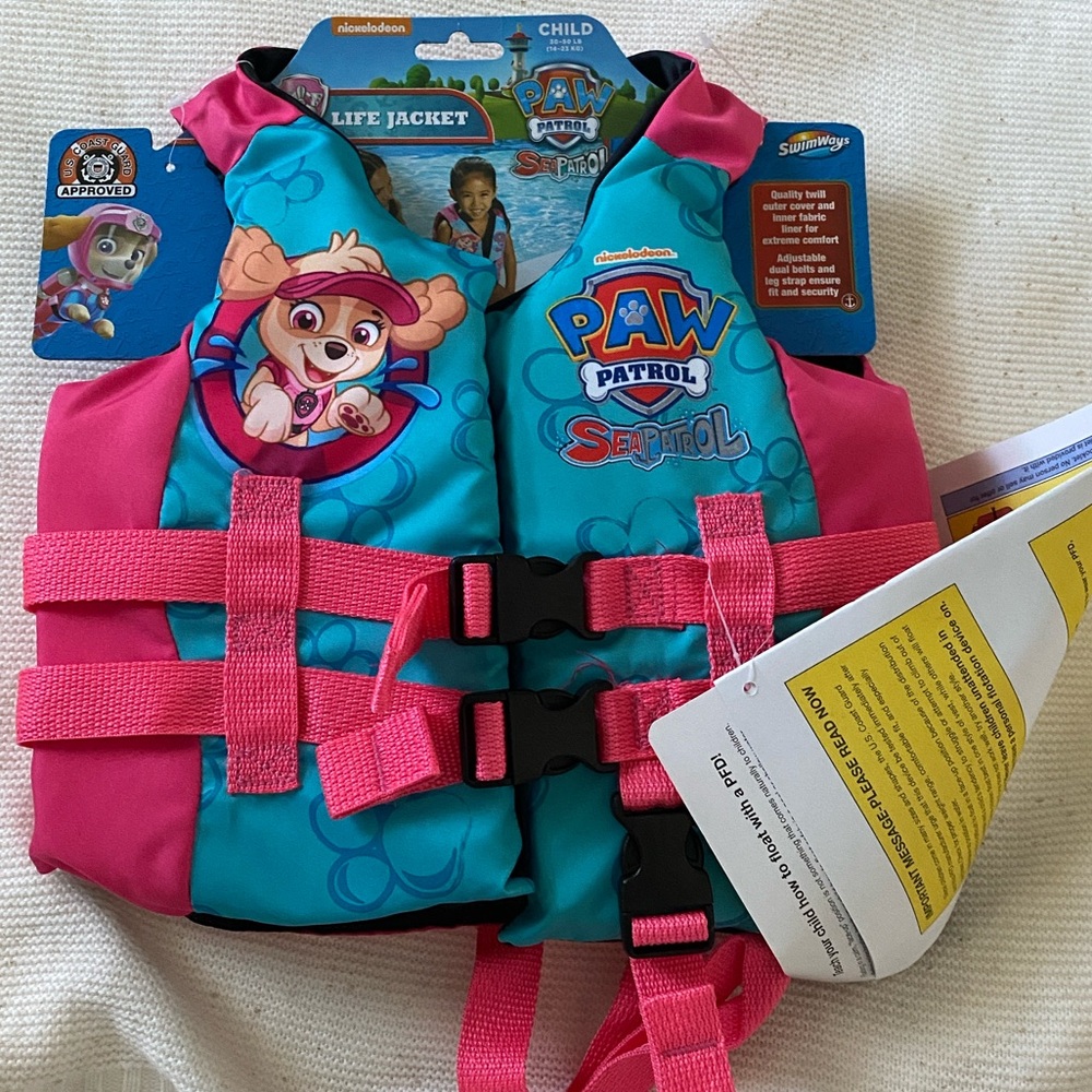 Nickelodeon paw patrol life jacket